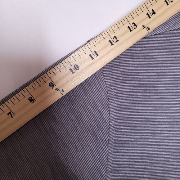 Southern Marsh Polo Shirt Mens Medium Striped Gray Performance - Picture 8 of 11